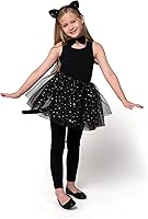 Vista 6 de Spooktacular Creations Conjunto de disfraz de animales para niños con tutú, cuello y cola con diadema, kit de accesorios de cosplay para niñas