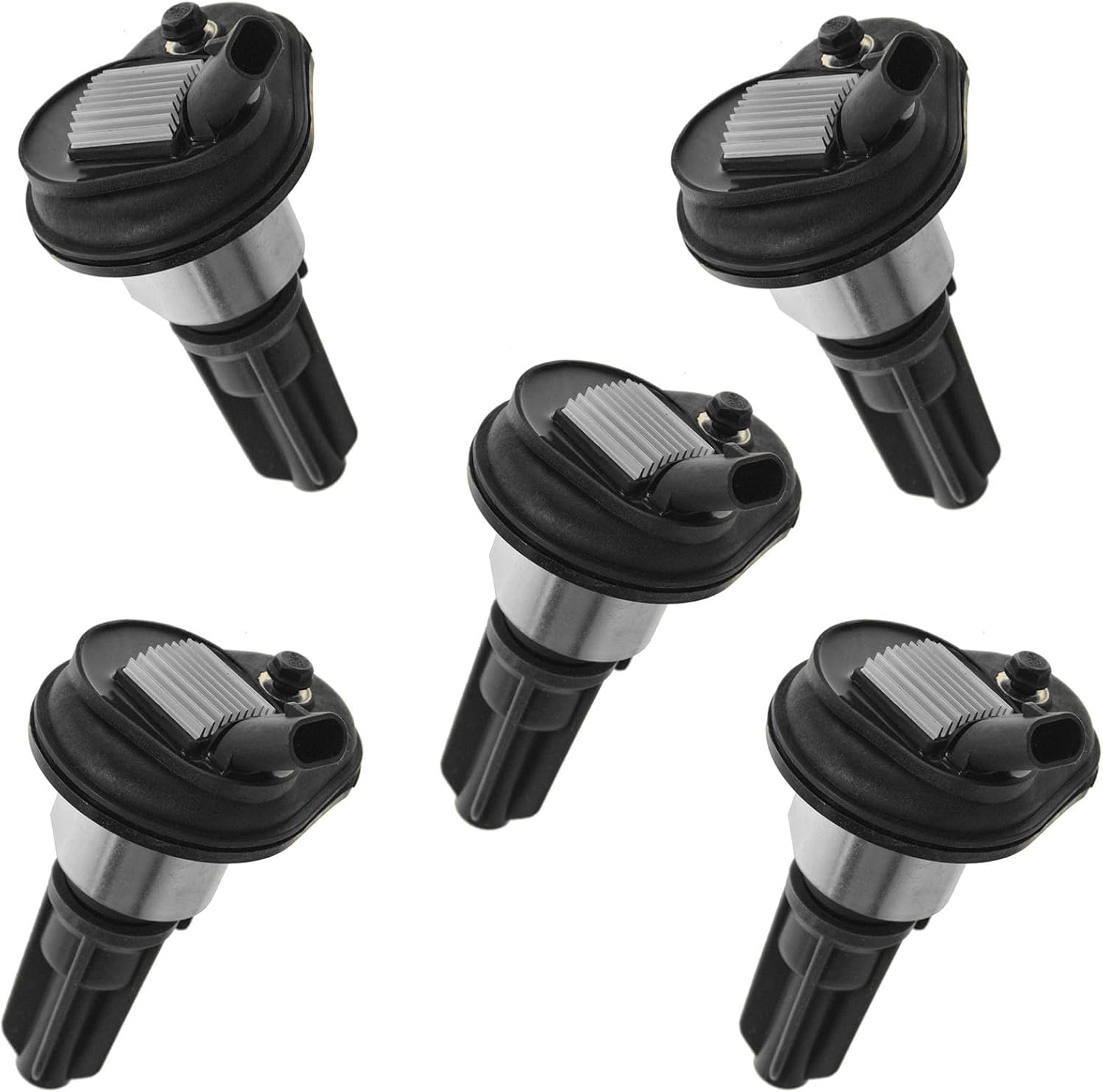 Ignition Coil Set 5 Piece Compatible with 2004-2006 Chevrolet Colorado 04-06 GMC Canyon 06 Hummer H3 06 Isuzu i-350 07-08 i-370