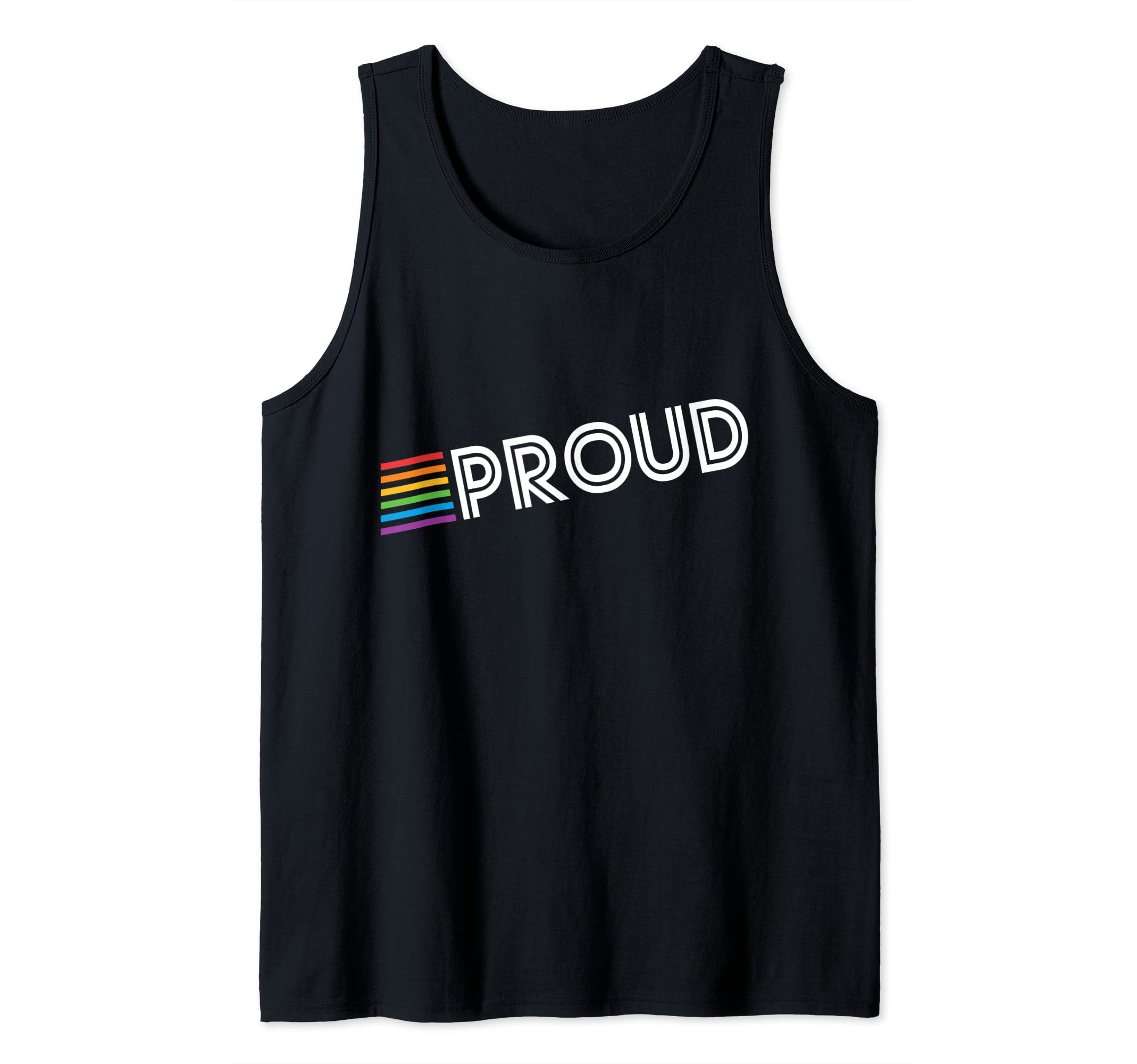 Gay Pride OutfittersRetro Rainbow Proud Tank Top