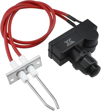 Aifeier ET Double Ignition Kit Electronic Igniter, Spark Generator Grill Igniter with Double Ignition Electrode, 450 mm High Spark Plug Wires for Grill, Heater and Catering Equipment Stove 1 Pack