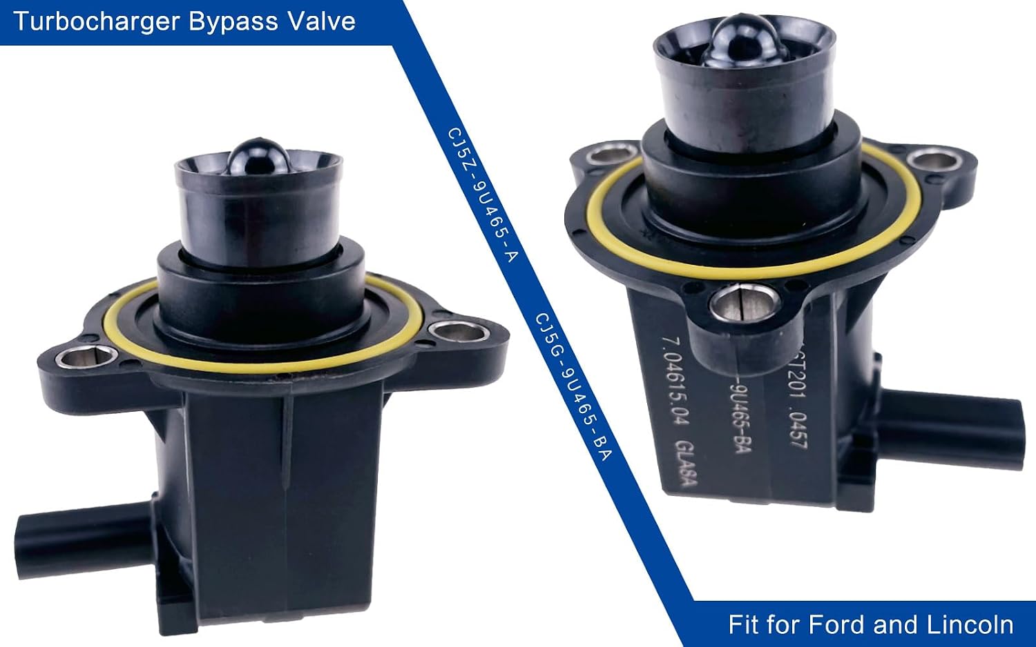 FANLIDE Turbocharger Bypass Valve Compatible with Ford Escape Edge Explorer Fusion Mustang Replaces CJ5Z-9U465-A CJ5G-9U465-BA