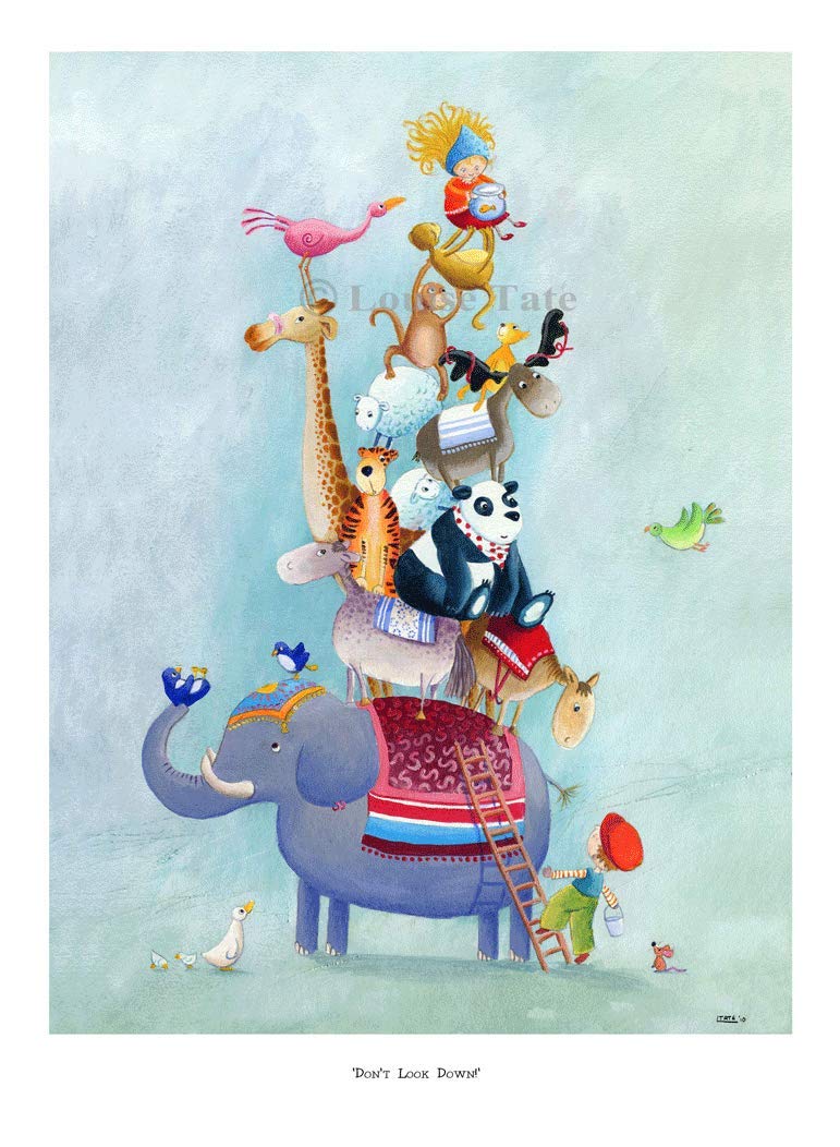 Louise Tate Illustration Look Down Print, 400 mm x 500 mm