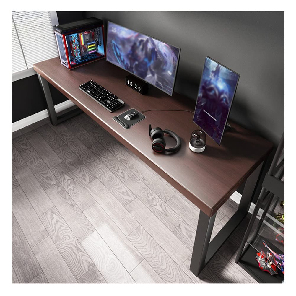 Wdsopk 1 Home Office Solid Wood Computer Desk, Modern Minimalist Study Table Game Table Writing Desk Workstation, Width 20-280Cm（240X100x75cm）