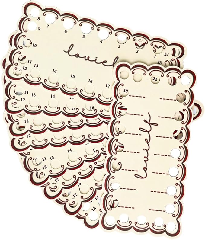 lovielf 12 Pack Embroidery Thread Organizer Cards