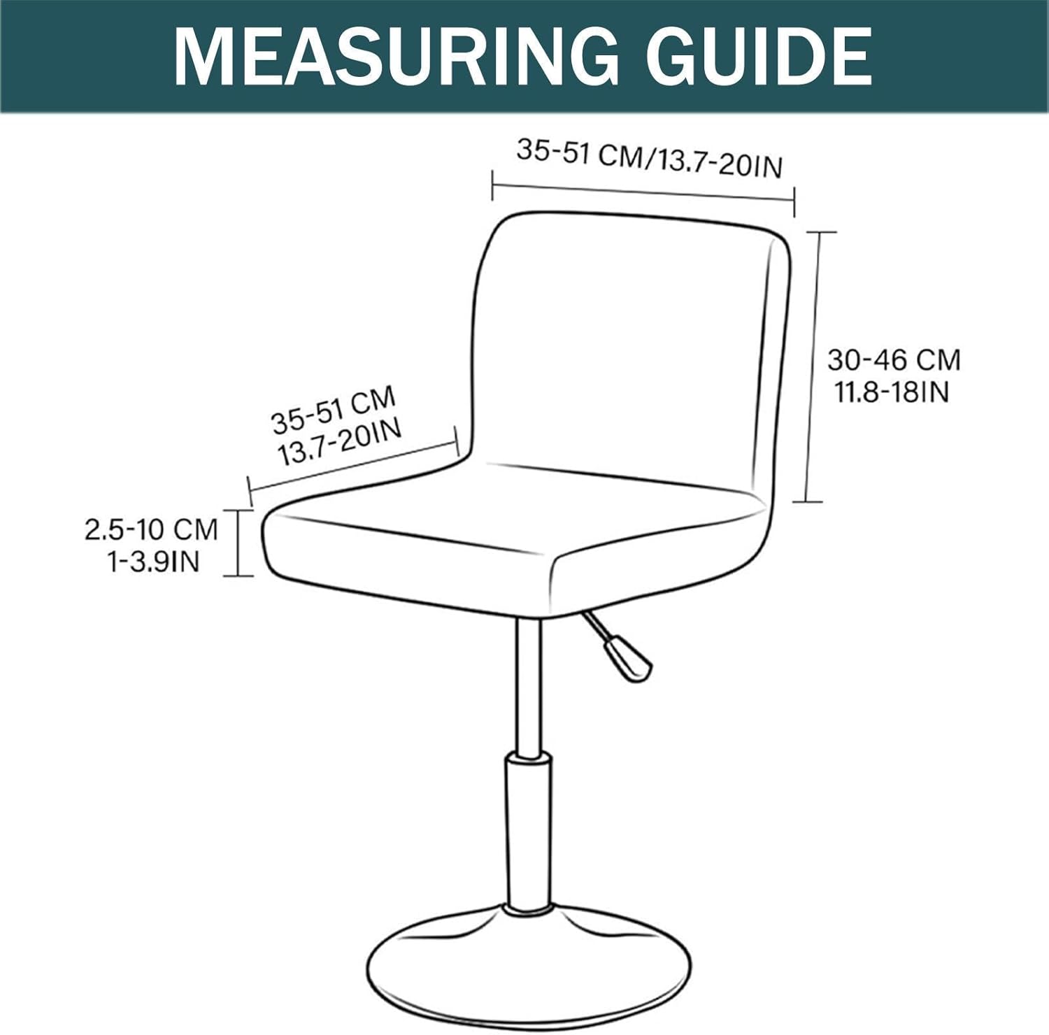 Velvet Bar Stool Covers with Backs 2 Pack, Stretch Swivel bar Stool seat Covers Removable Stool Cover with Elastic Bottom for Kitchen Bar Counter-Coffee-2 Pack