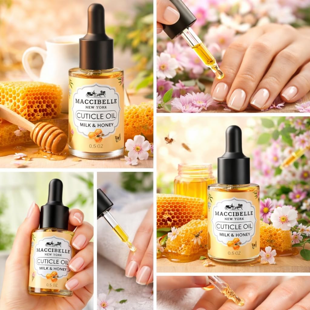 Amazon.com: Maccibelle Cuticle Oil 0.5 oz - Heals Dry Cracked