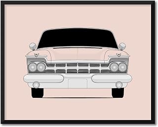 CUSTOMIZABLE COLOR: Chrysler Imperial Crown (1959) Convertible Inspired Poster Print Wall Art Decor Handmade (Unframed)