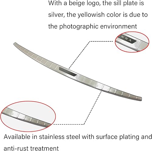 Miniatura 4 de GZBFTDH Protector de parachoques trasero de automóvil Sienna 2022-2024, accesorios de protección