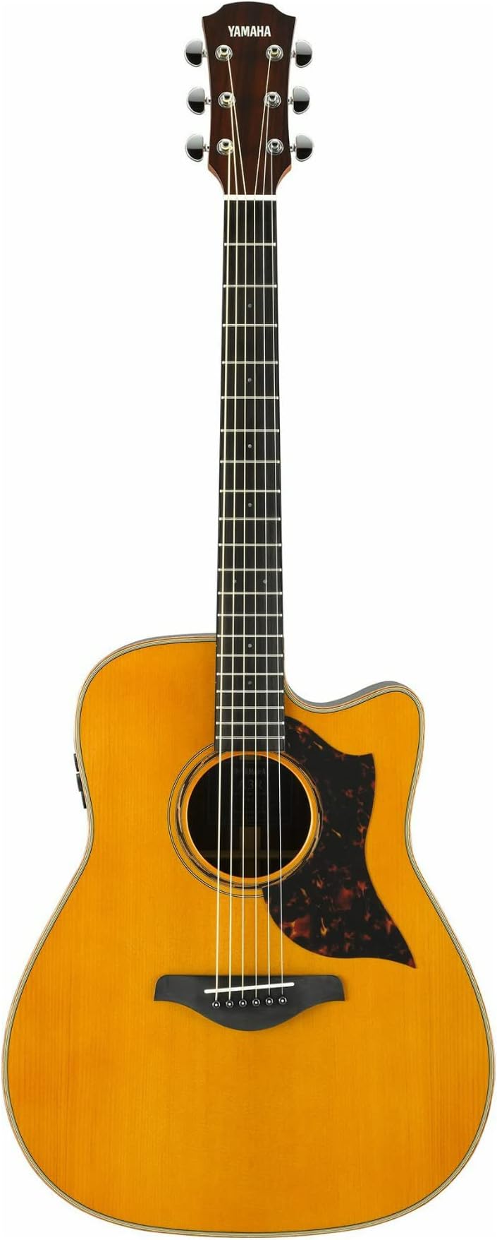 Yamaha A-Series A3R Acoustic-Electric Guitar with Soft Case, Vintage Natural