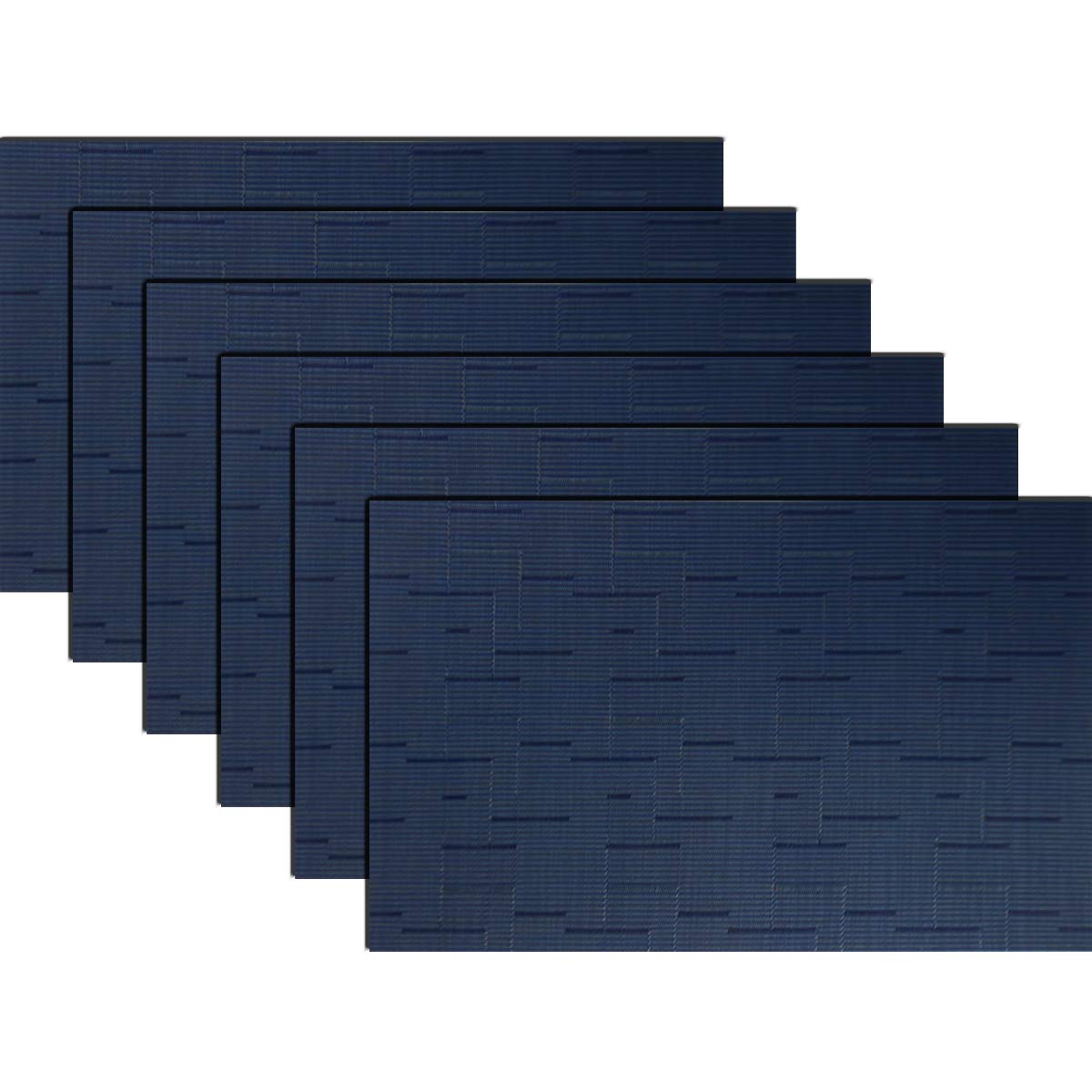 PIGCHCY Placemats,Durable Placemats for Dining Table,Washable Woven Vinyl Kitchen Placemats Set of 4 (Brown) — Amazon image 29
