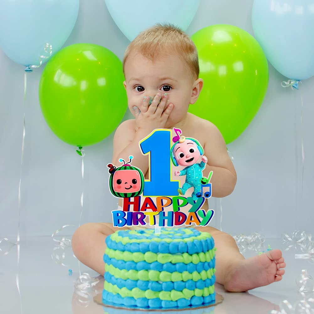 Large Size Acrylic 1st Birthday Cake Topper