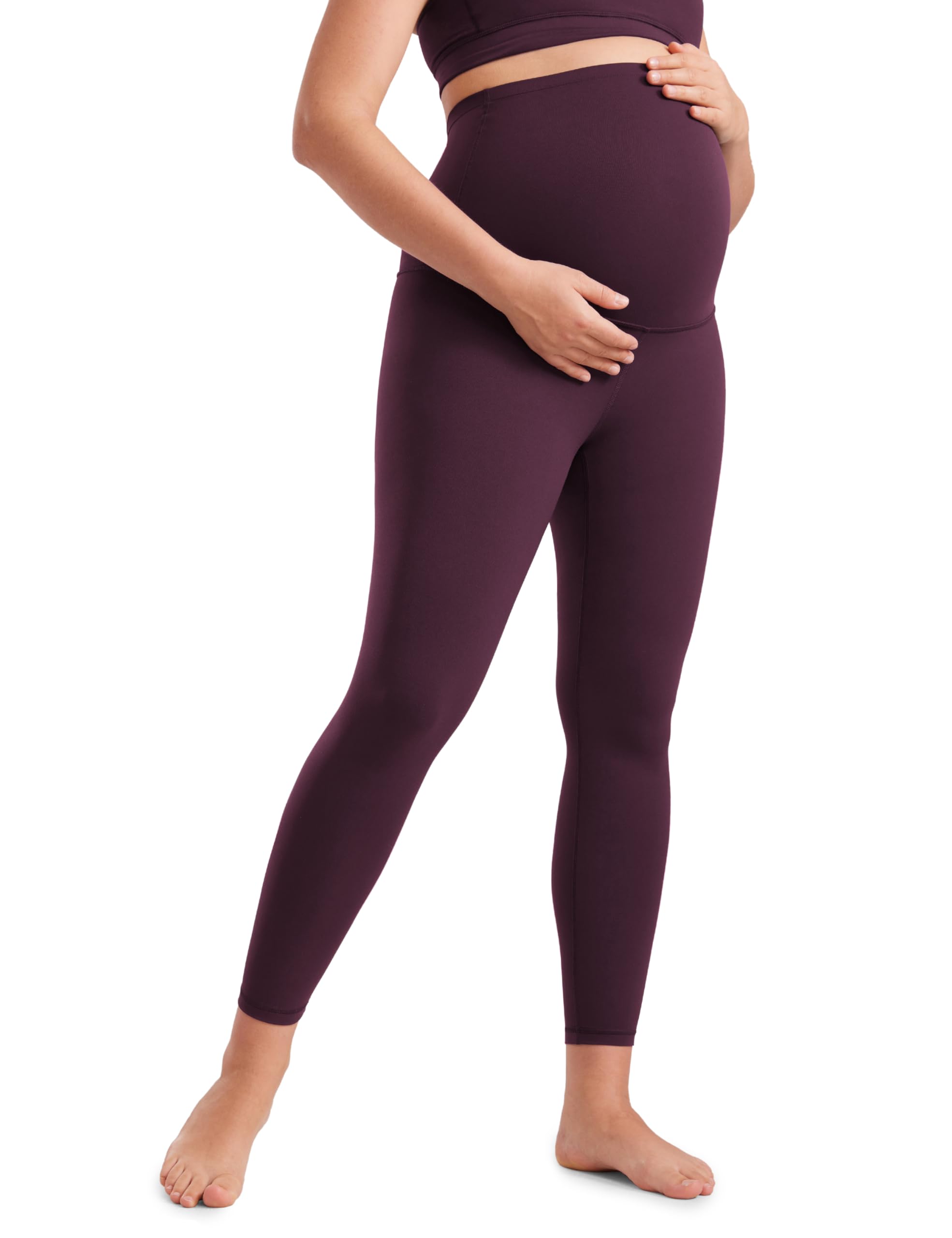 CRZ YOGA Women's Butterluxe 25" Maternity Leggings - Over Bump Workout Leggings Pregnancy Soft Belly Support Yoga Pants — view 23