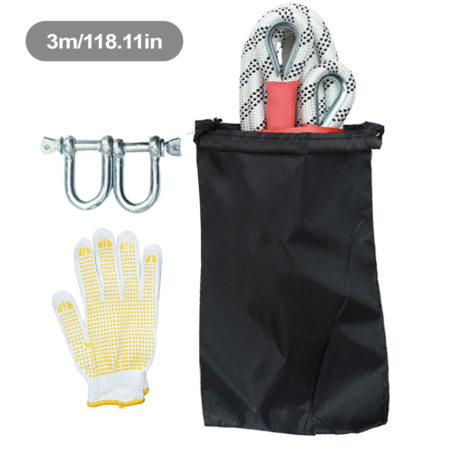 Funciones de Tela de Arrastre - Correa de Remolque para Cargas Pesadas | cinturón Anti-Kartist, Cuerda de Remolque, Cuerda de recuperación, Accesorios de Remolque para ATV | Cinturón de Remolque