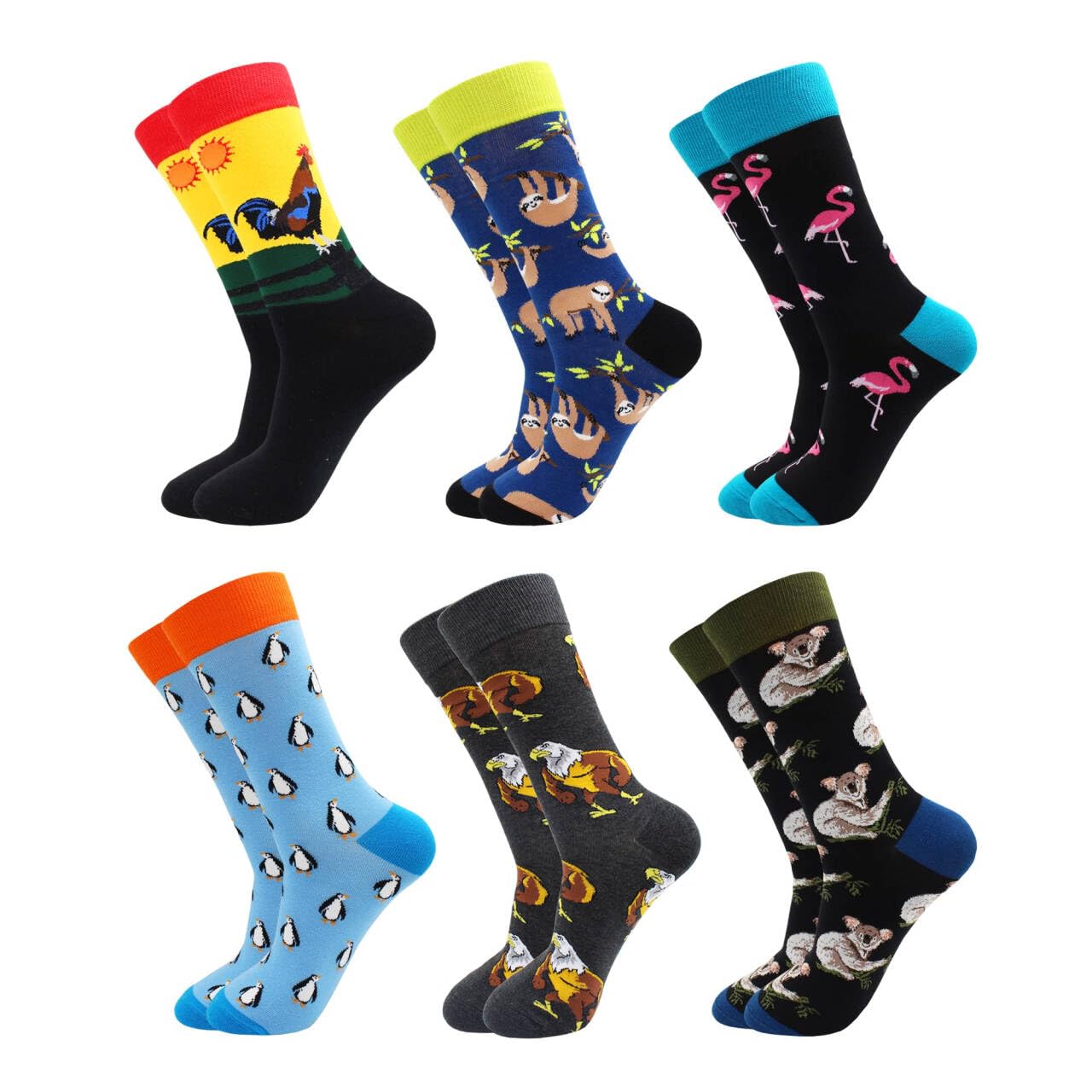 TOEJYJ Calcetines divertidos para mujer, coloridos y divertidos, con patrón divertido, talla 9-11