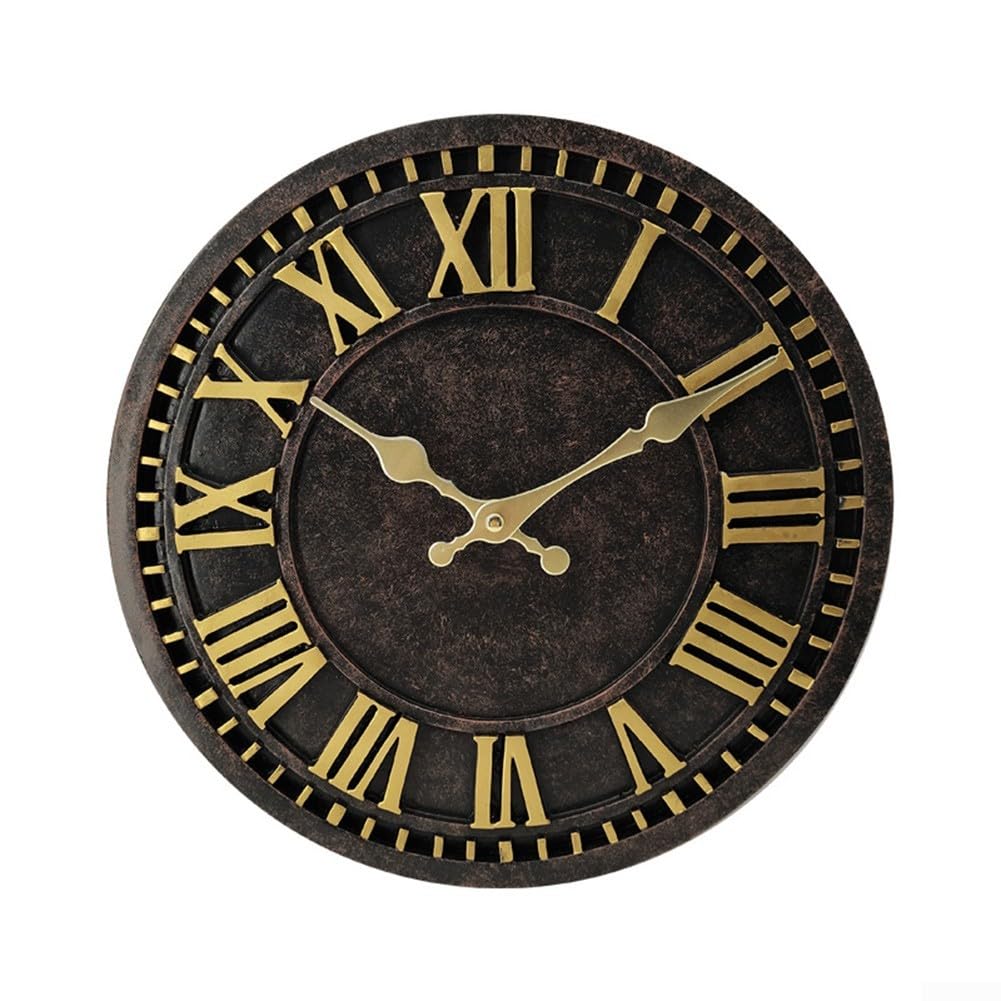 Horloge murale d'extérieur en résine pour sublimer la terrasse et le salon