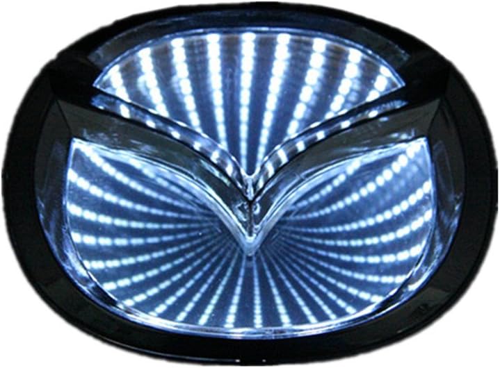 Car 3D reflective LED logo emblem badge sticker lights for Mazda 6 M6 WHITE NEW