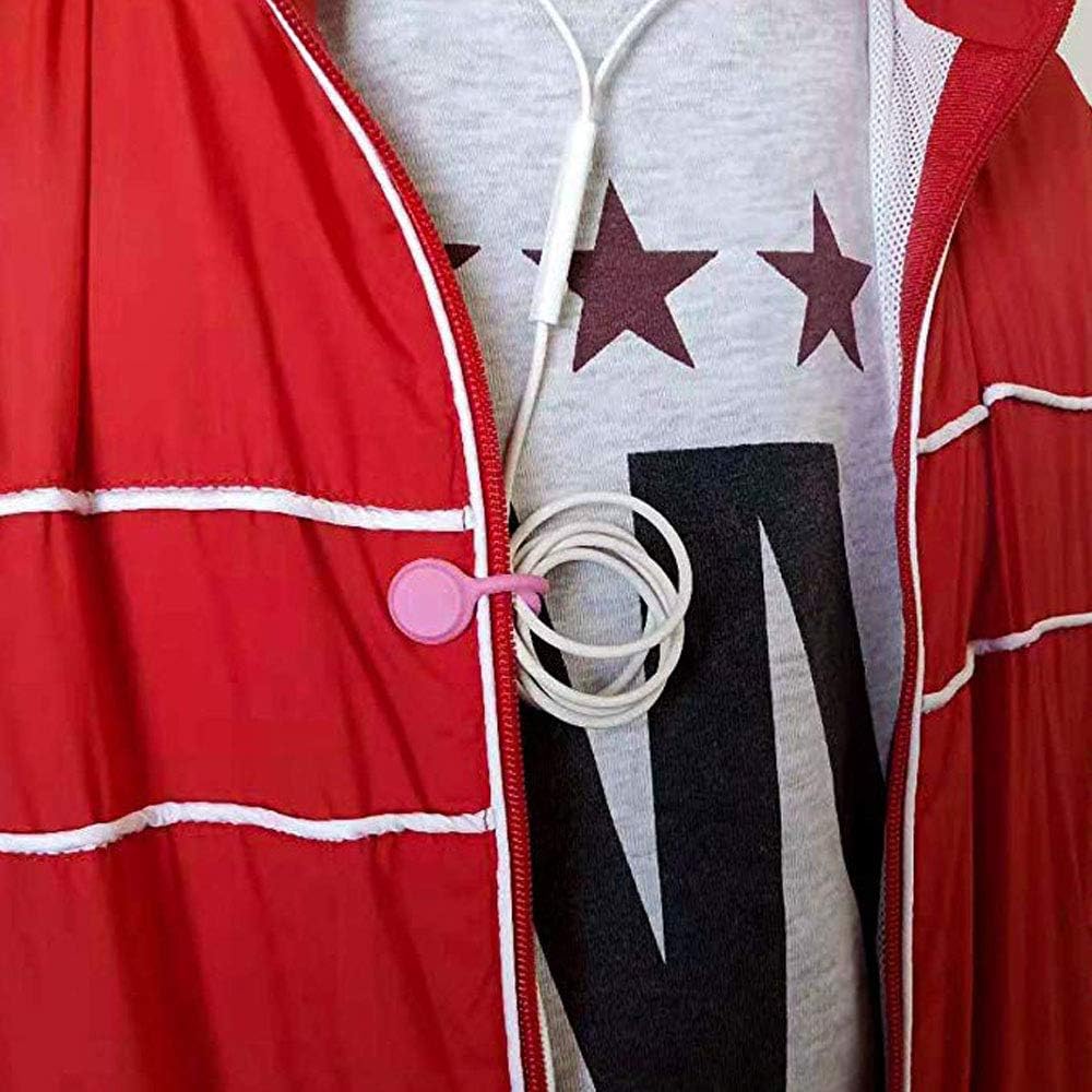 Reusable Magnetic Ties with Strong Magnet for Bundling and Organizing Cables,Headphone Cables,USB Charging Cords,Hanging & Holding Keychain,Silicone Cord Winder Magnetic Cable Clips 8 Colors - 24 Pack - Image 6