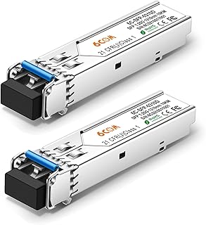 2Pack 1.25G SFP Transceiver 1000BASE-LX, 1310nm SMF Module, up to 10km, Compatible for Cisco GLC-LH-SMD, Ubiquiti, Netgear, D-Link, Supermicro