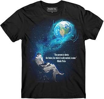 Nikola Tesla t-Shirt, Tesla Dream t-Shirt, Free Energy t-Shirt,Scientist t Shirt