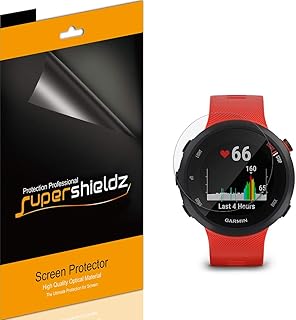 Supershieldz (6 Pack) Designed for Garmin Forerunner 55 / 45s / 45 Screen Protector, Anti Glare and Anti Fingerprint (Matte) Shield