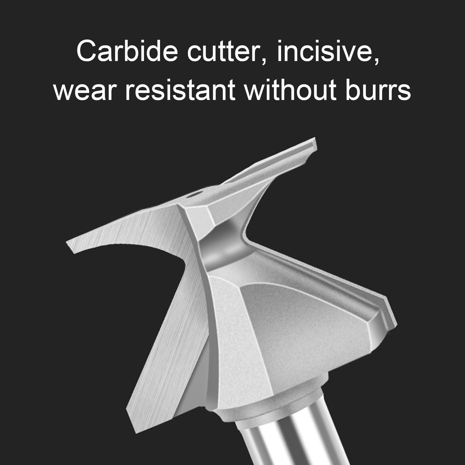 1/4 Shank Arc Bending Integrated Forming Router Bits for Woodworking Milling Cutter, 0.25in x 0.85in - Image 3