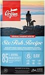 ORIJEN Poultry Free WHOLEPREY Dry Dog Food Six Fish Recipe, 4.5lb Bag | 85% Fresh or Raw Ingredients, Grain Free, Made in the USA, Nourishing Organs, No Corn, Soy or Wheat