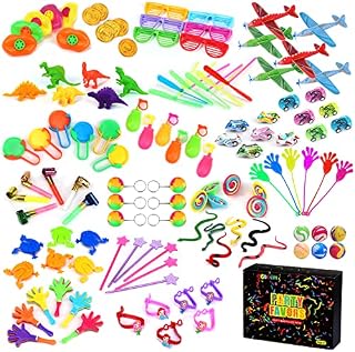 Party Bag Fillers for Kids, 120 Party Toys, Party Favors for Children, Classroom Rewards Lucky Dip Prizes Pinata Fillers Easter Gifts Stocking Fillers Goodie Bag Fillers for Children Birthday Party