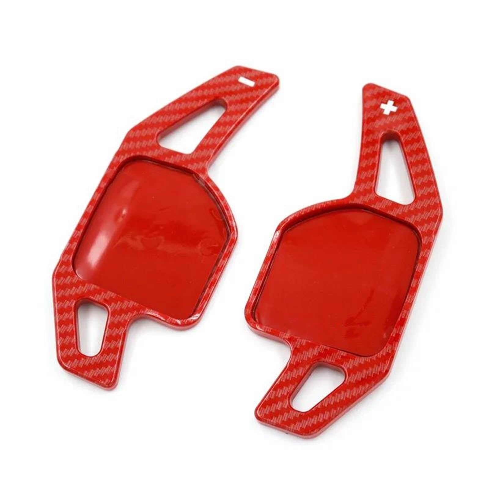 Car Interior Stickers for Seat for Leon for Cupra 4F 5F MK3 MK4 for Ibiza 6F for Alhambra Steering Wheel Paddle Shift Interior Frame Trims Stickers(RED)