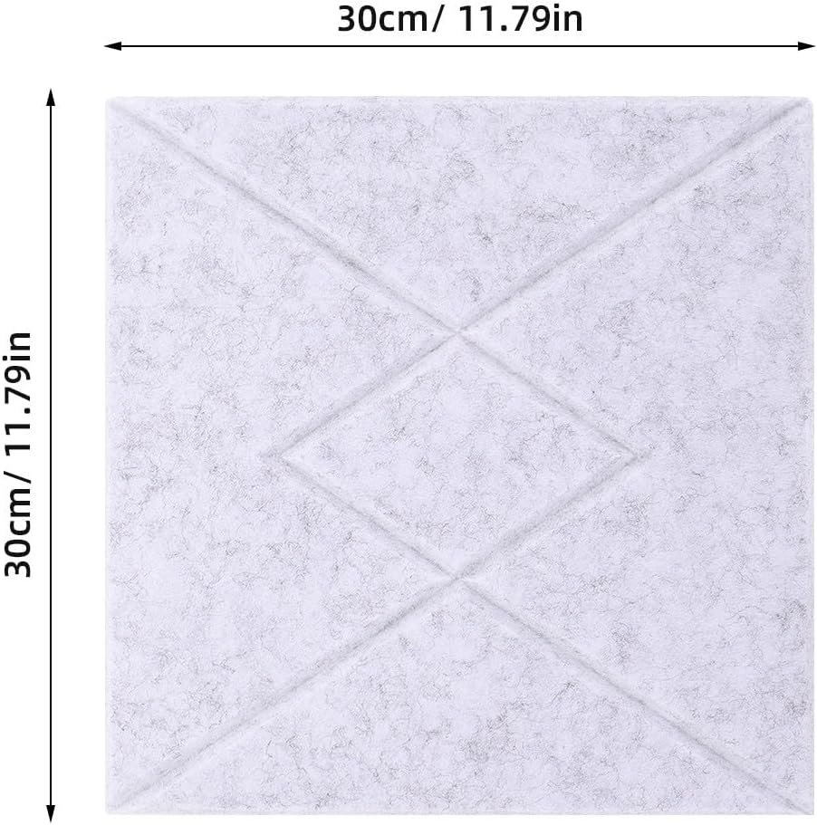 6pcs Polyester Bulletin Memo Board with V-Stripe Design, Removable Soundproof Wall Tiles for Offices and Family Memory Walls, Easy Attachment for Art Display