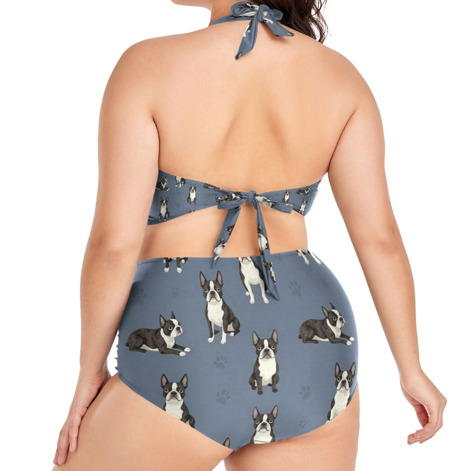 FRODOTGV Curvy Maillot de bain deux pièces pour femme L-4XL