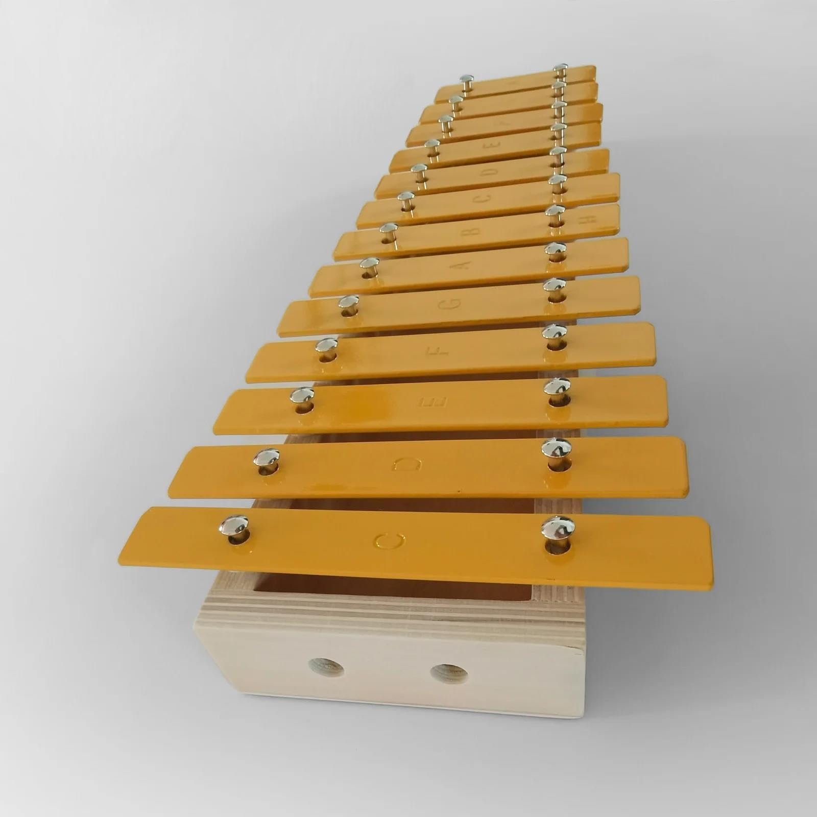 Xilófono Musical Xilófono Clásico De Color Madera Con 13 Notas Teclas De Metal Instrumento De Mano Rítmico Para Principiantes