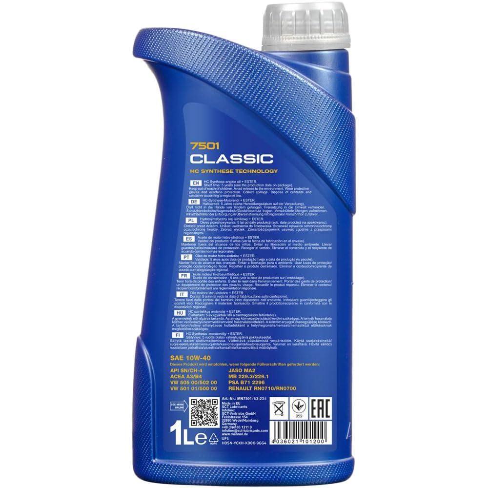 Pacchetto di ispezione Set di filtri con Classic 10W-40 6L, filtro ai carboni attivi, filtro abitacolo del carburante, filtro dell'aria, filtro dell'olio
