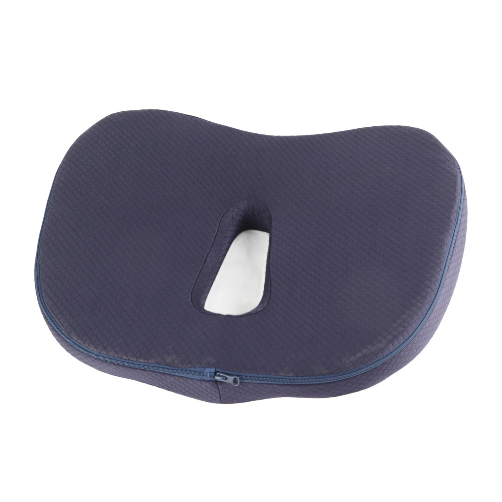 Cuscino per seduta in memory foam per una circolazione ottimale, traspirante e confortevole, forma ovale spessa, cuscino ergonomico per rilassamento di fianchi e gambe