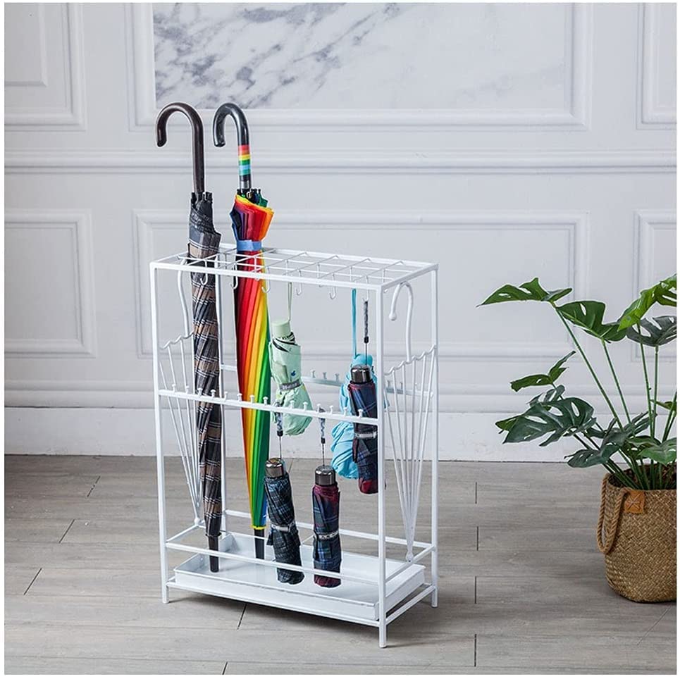 Porte-parapluie en fer seau organisateur étagère stockage pour maison hôtel