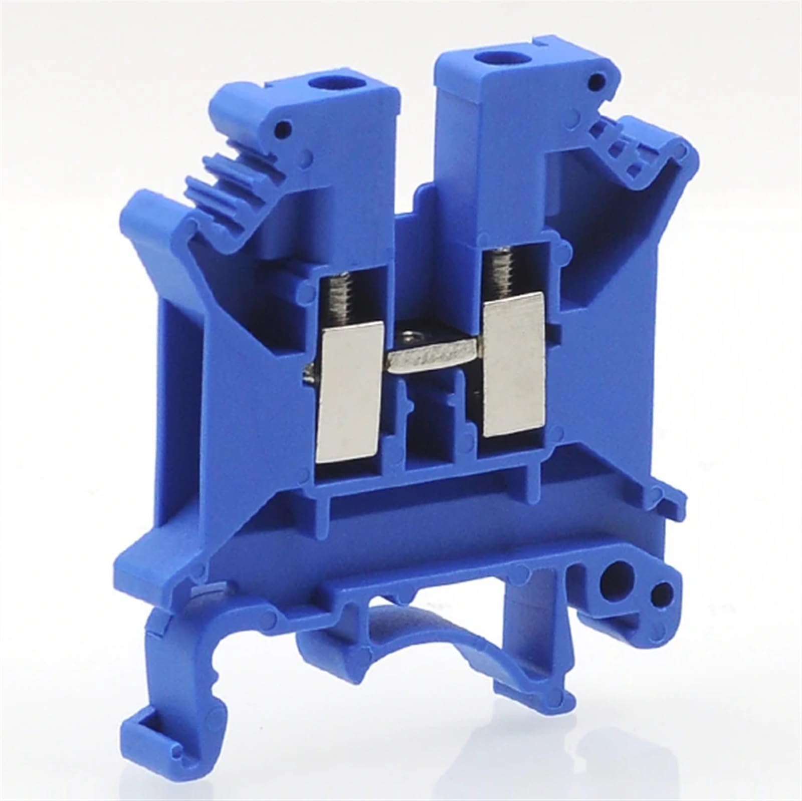 Bornier universel sur Rail Din UK-5N, Type à vis bleue, bornier électrique, connecteur de câble métallique 41A(UK-5N (10pcs))