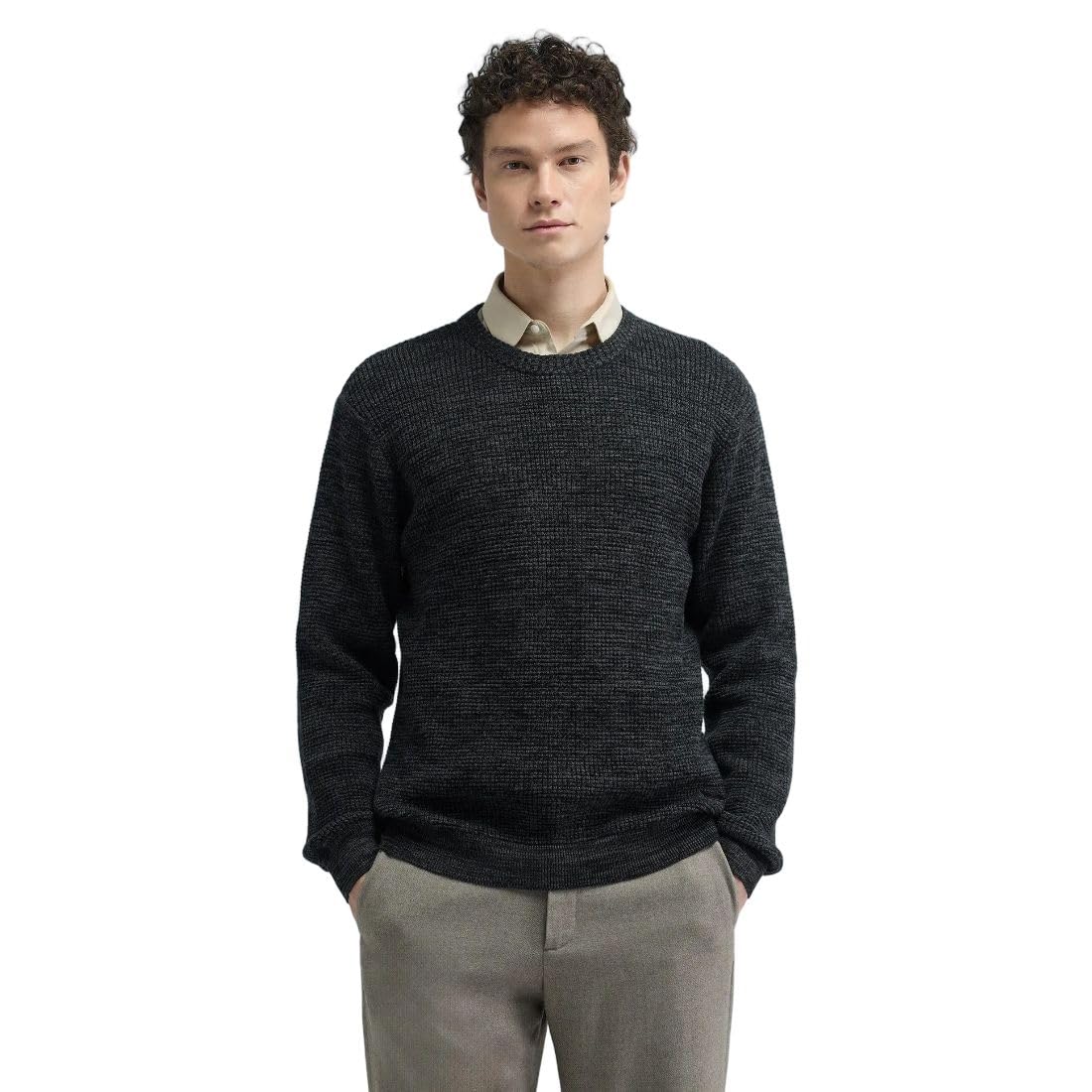 flying machine Men's Regular Fit Sweater| Patterned Knit-picture-30