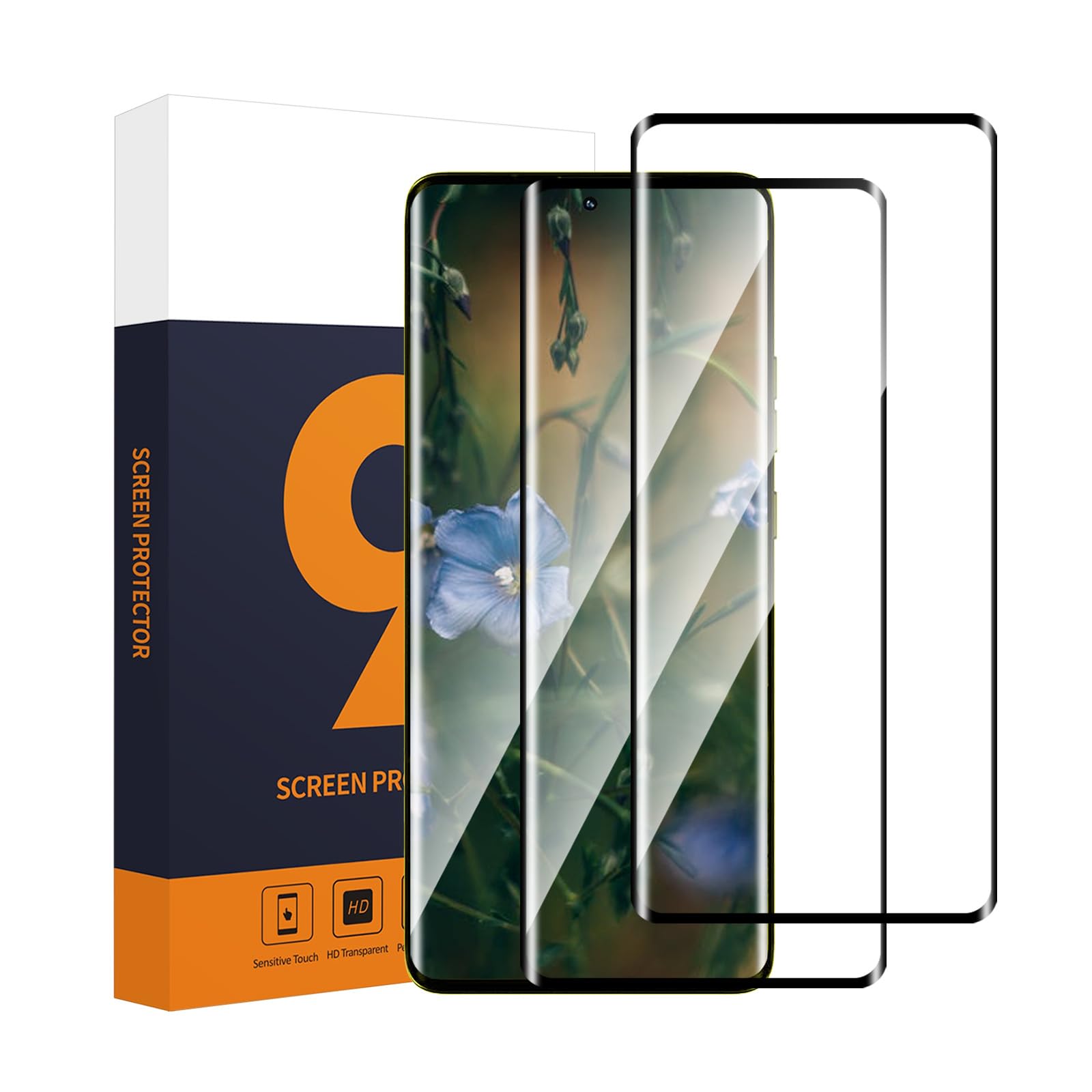 Verre Trempé Motorola Edge 60/60 Fusion/60 Pro 5G, 9H Résistante aux Rayures, Protection Écran 3D HD