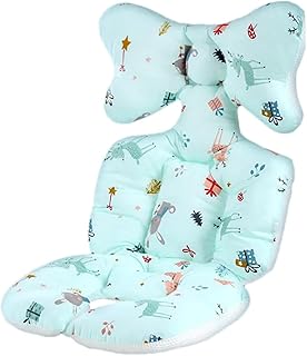 ベビーカーシートクッション | ユニバーサル乳母車シート カバー,ベビーカーライナーの頭と体をサポートするベビーカーシート用ピローマット