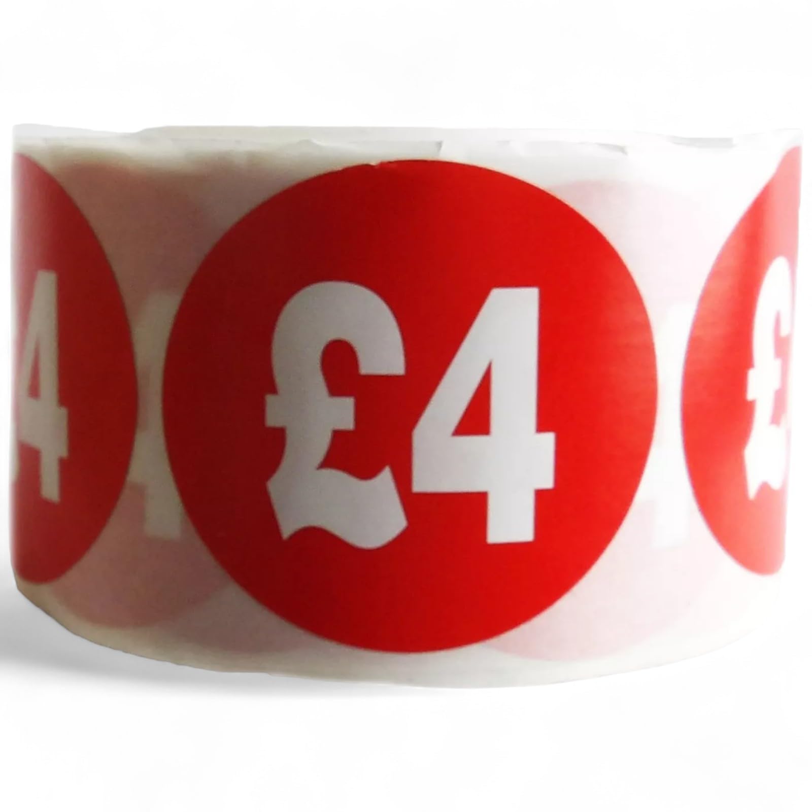 45mm Red Price Stickers Roll – 500 Self-Adhesive Labels for 50p to £100 – Retail, Market Stall, Garage Sale, Product Tagging – Easy Peel Design for Quick Application (£4)