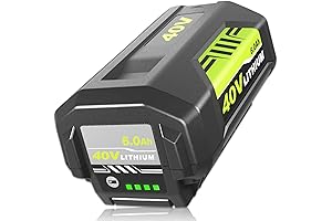 Upgraded 6.0Ah Battery Replacement for Ryobi 40V Battery