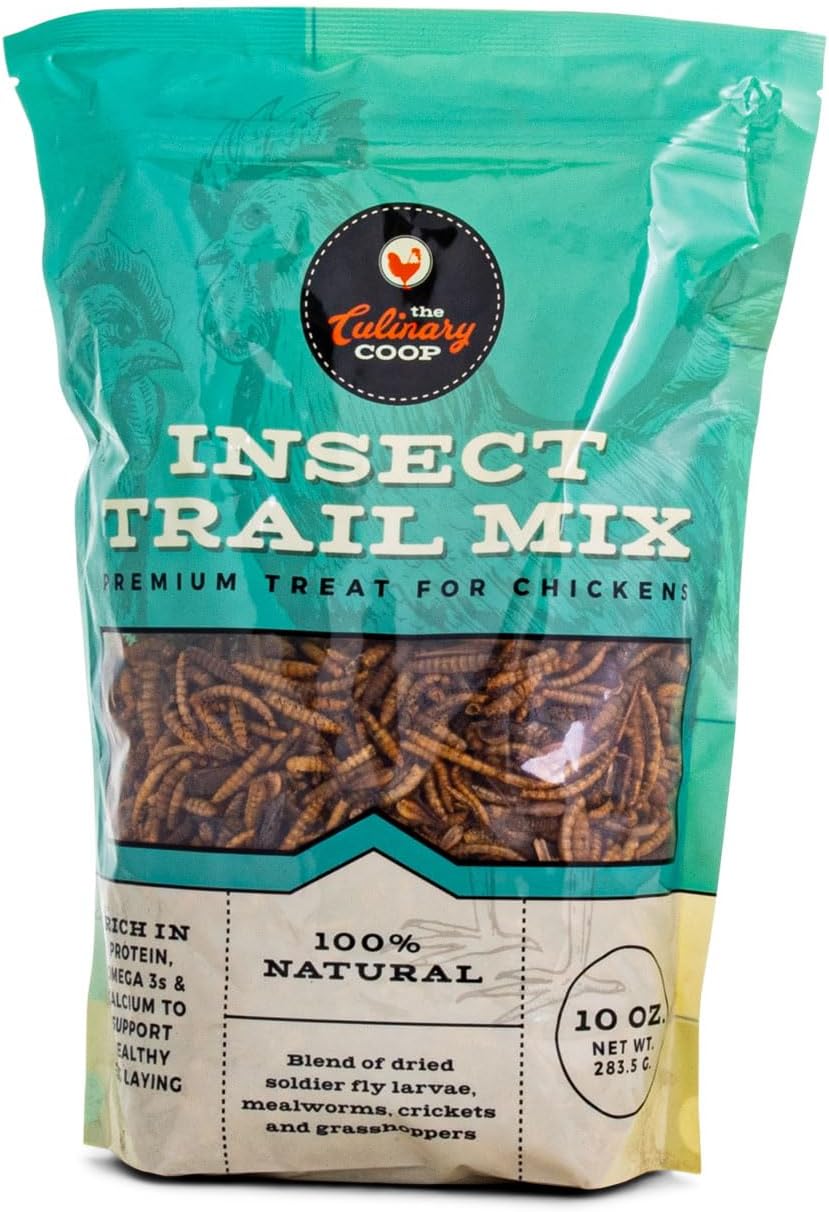 Fluker's Culinary Coop Premium Chicken Treats, Dried Insect Trail Mix, 10 oz