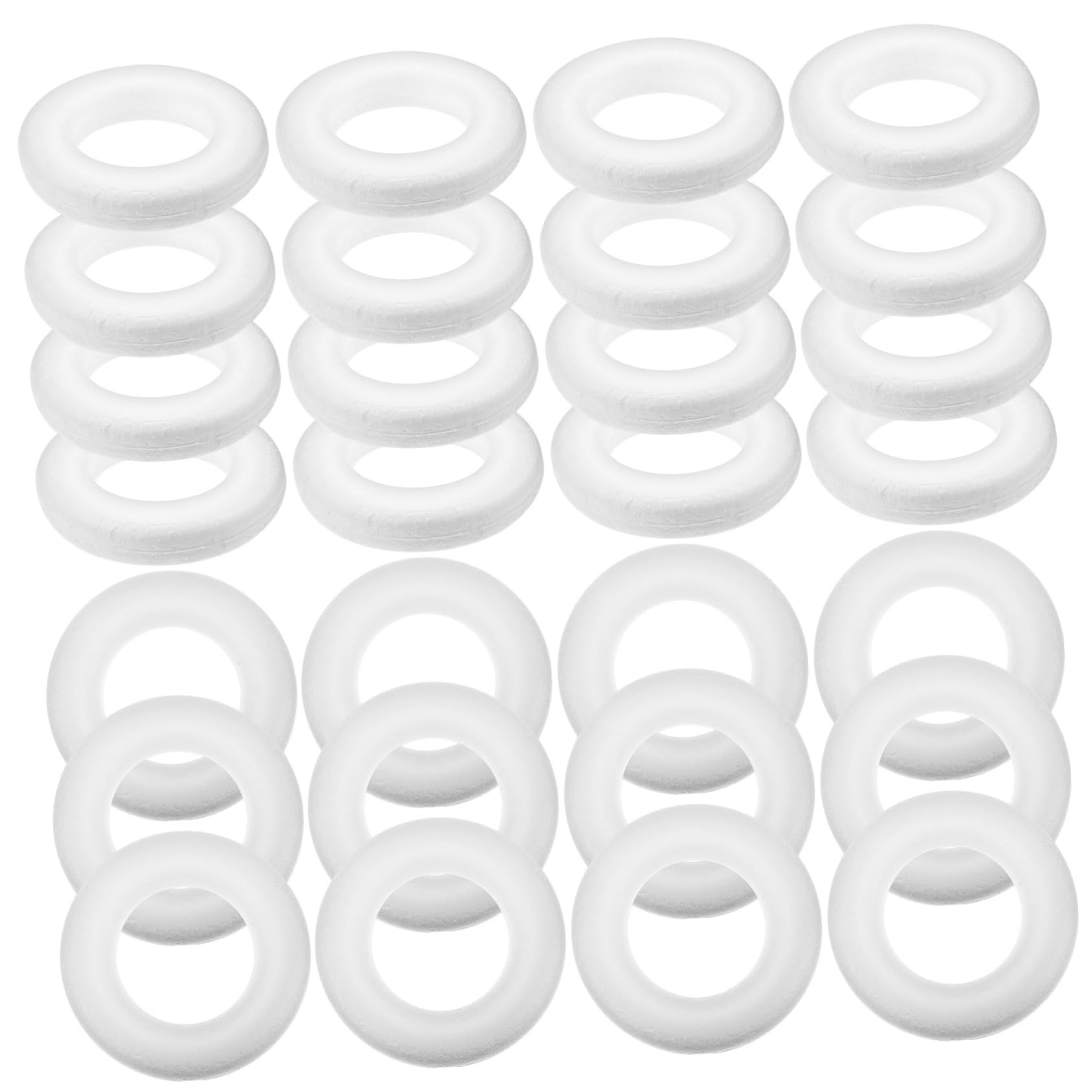 SEWACC Floral Foam Wreath Form 30 Pcs Foam Circle Wreath Models DIY Christmas Supplies