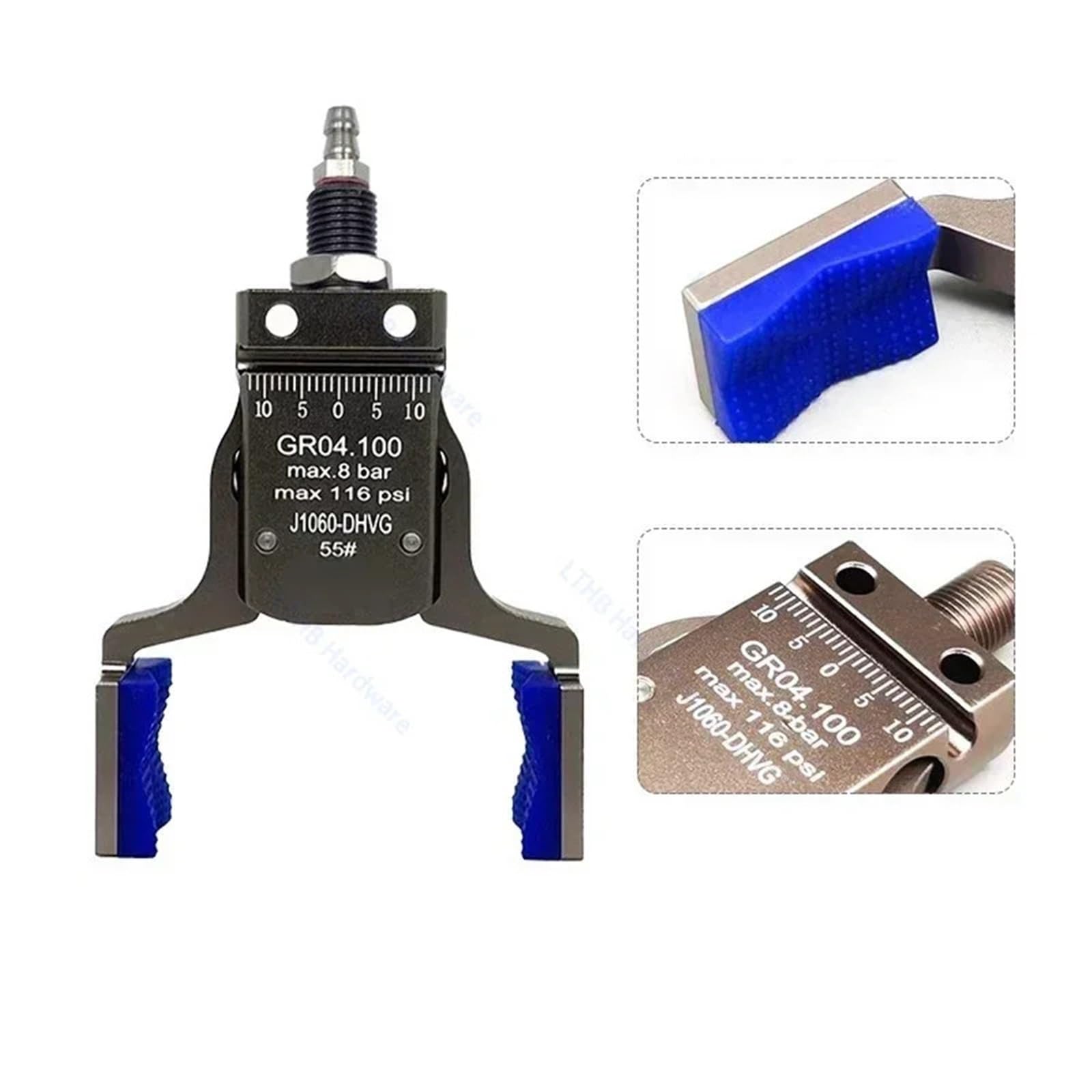 1 x mini szczypce z magnetycznym urządzeniem do manipulacji indukcją, poszerzone urządzenie antypoślizgowe do formowania wtryskowego, akcesoria pneumatyczne (EHRG30)