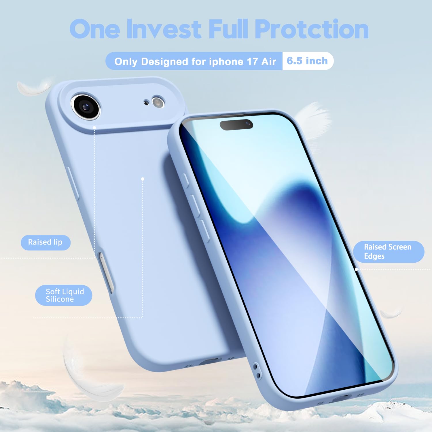 oakxco for iPhone 16 Pro Max Case Liquid Silicone, Soft Rubber Gel Elegant Aesthetic Basic Simple Cover, Cute Thin Slim TPU Matte Solid Color Plain Smooth Case for Women Girl, Light Pink — view 401
