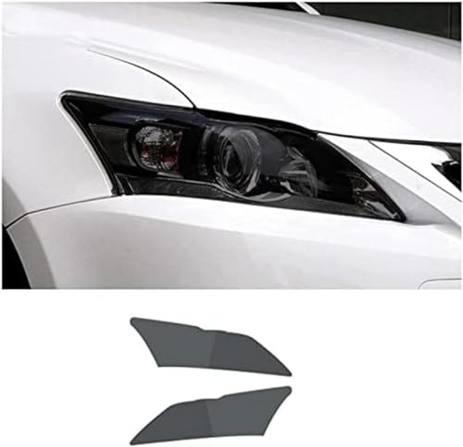 SamLng Car Front Light Film for Lexus CT200h 2011-2020 Car Headlight Protective Film Front Light Transparent Blackened TPU Sticker Car Accessories Car Headlight Protective Film