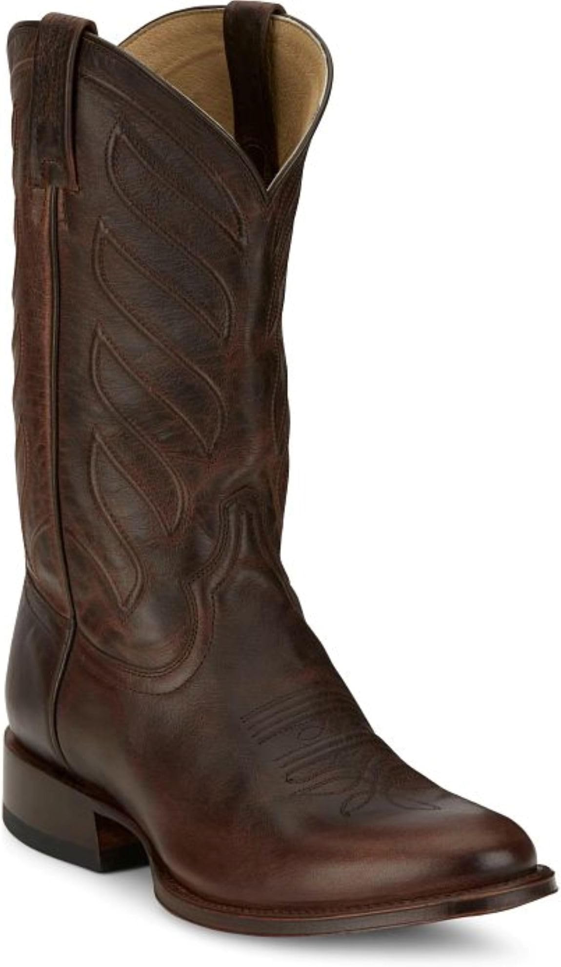 Lenado 12” Western Boots for Men - Derby Collection - Round Toe Leather Cowboy Boots with Comfort Footbed, Durable