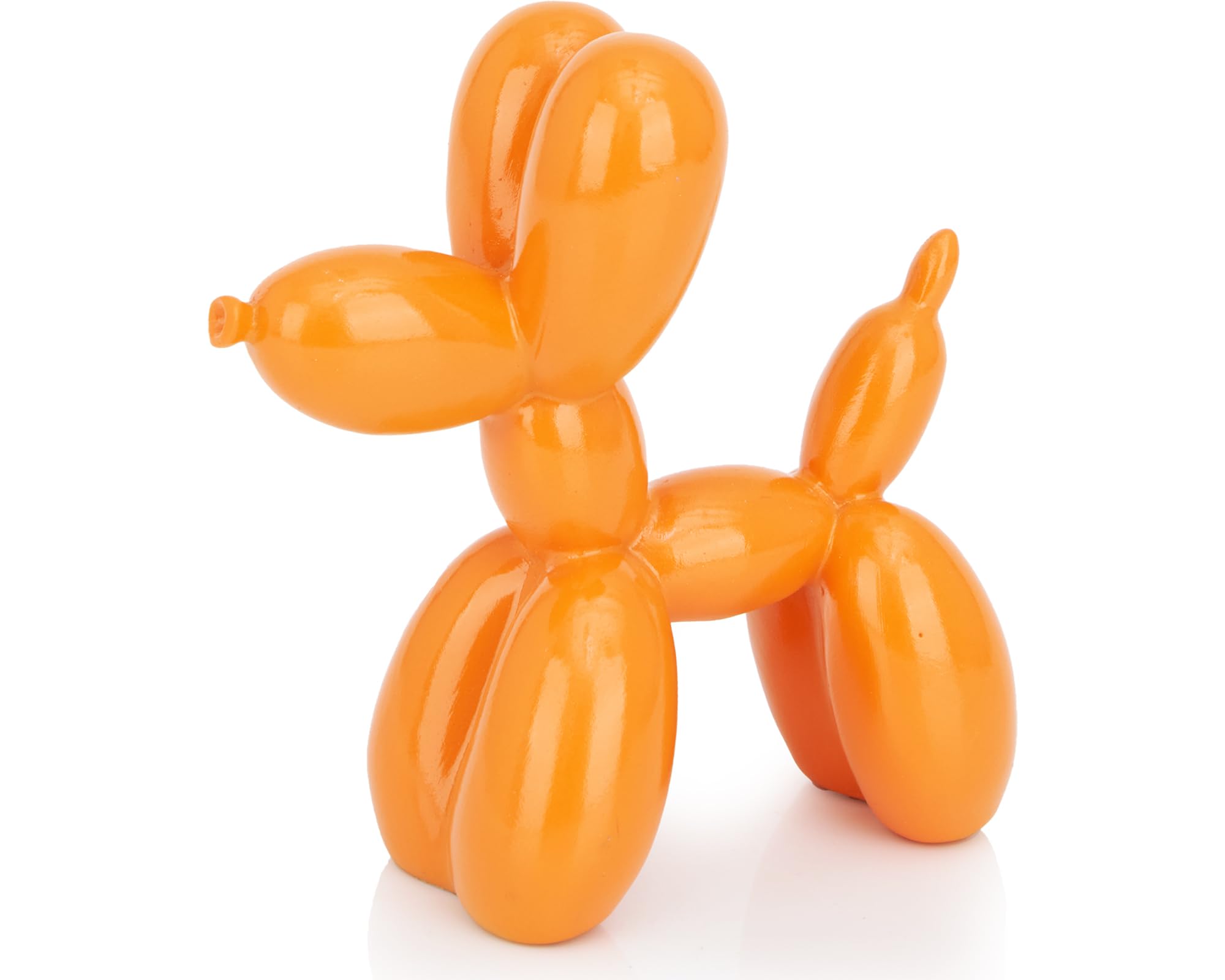 Amazon.com: AMOIENSIS Vibrant Orange Balloon Dog Statue Decor, 4