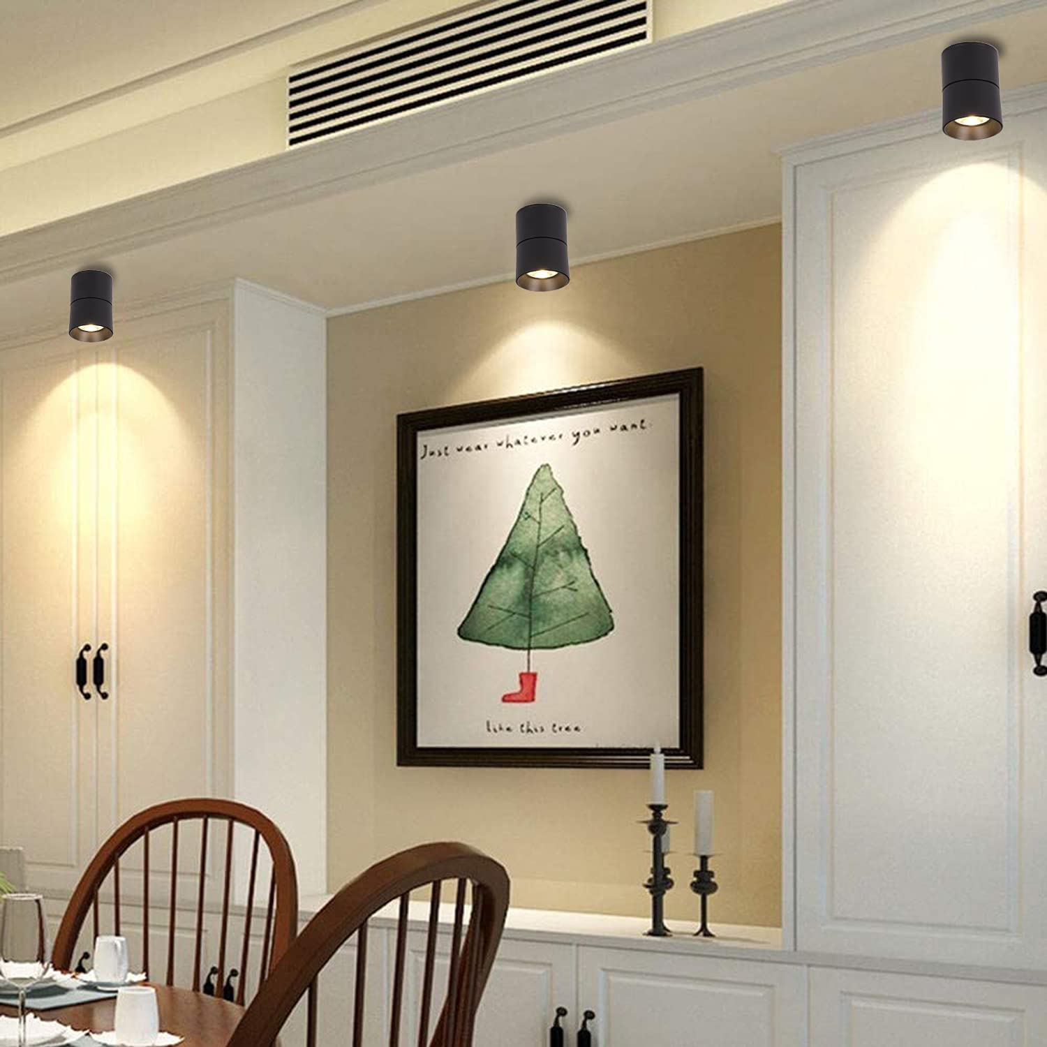LED GU10 AR111 opbouwspot zwart rechthoek - Dubbelvoudig voor 2xGU10