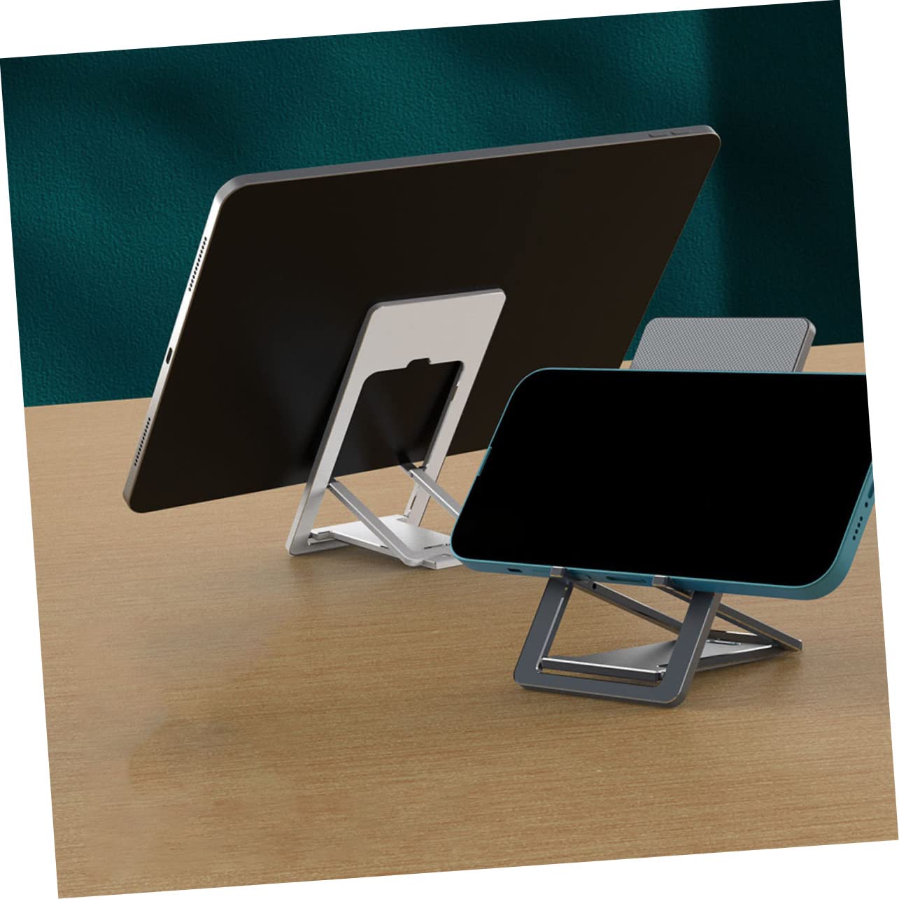 Gatuida 2pezzi Supporto Telefonico Regolabile e Pieghevole Per Scrivania Porta Tablet Con Design Antiscivolo Facile Da Trasportare e Adattabile Smartphone e Tablet Su Superfici Piane