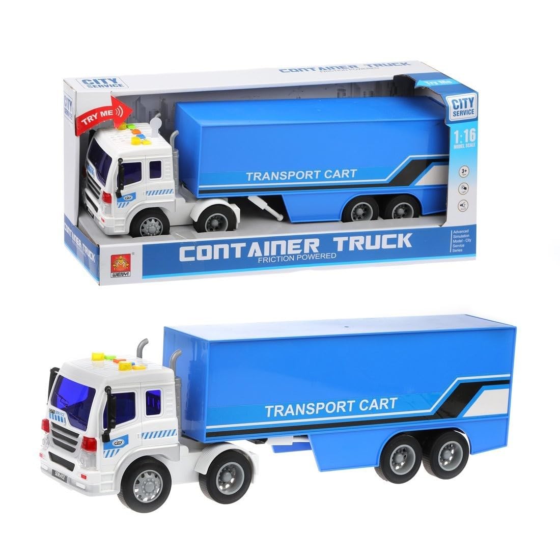 Game Force 1:16 LNS Container Tractor Playset, Blue